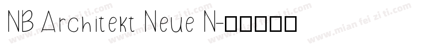 NB Architekt Neue N字体转换